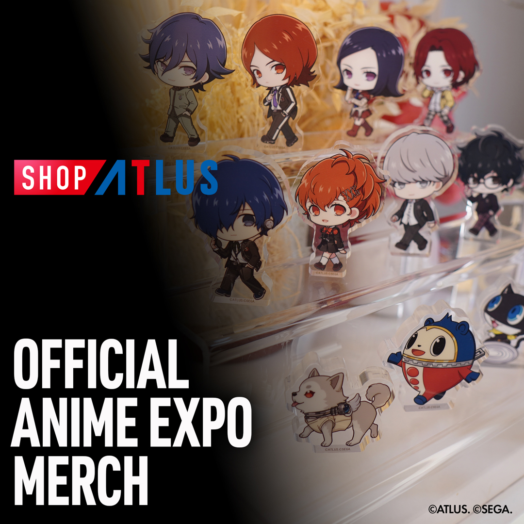 Atlus_West's tweet photo. 🎉Get early access to official Anime Expo merchandise starting July 1 at https://t.co/EjHtdL4Wuc!

Shop limited online quantities of apparel, accessories, collectibles & more before the show.

Online quantities are separate from booth quantities. Orders ship after Anime Expo (no booth pickup).