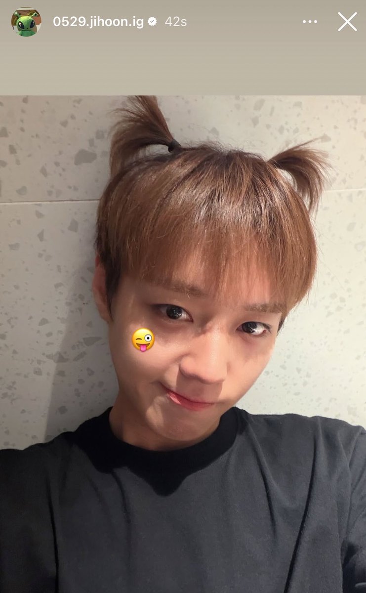 orbtingyou's tweet photo. PARK JIHOON INSTAGRAM STORY UPDATE WITH HIS DOUBLE PIGTAILS SKSJSISNKSKS https://t.co/9ICEJyqBVr