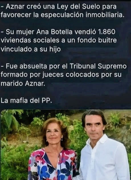 Antonperilon's tweet photo. NUNCA hubo en España una MAFIA tan fuerte. La misma que, ahora, quiere volver al gobierno, prometiendo que todo va a cambiar
NADIE en España ha MENTIDO tanto, como el PP
NADIE en España ha ROBADO tanto, como el PP
NADIE en España ha sido tan MAFIOSO, como el PP
¿Dónde, el cambio? https://t.co/sn9flwYHmd