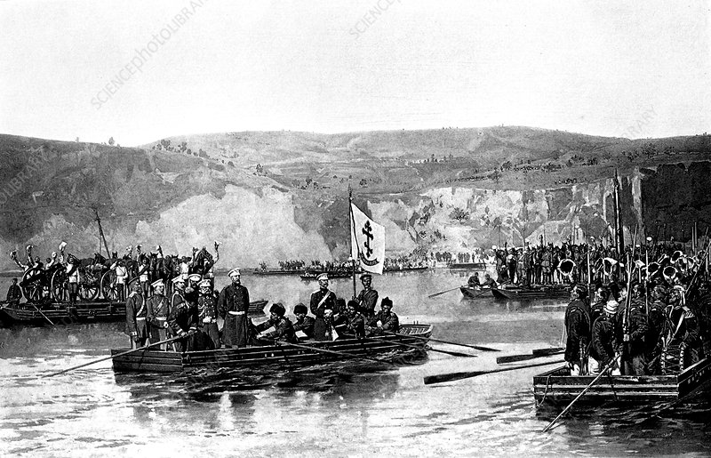 Robson1872's tweet photo. O planach i terminach uderzenia wiedziało zaledwie kilkoro najbliższych współpracowników głównodowodzącego. Wszelkie rozkazy wydawano wyłącznie ustnie za pośrednictwem zaufanych oficerów sztabowych. 

Co warte podkreślenia, nawet bataliony pontonowe nie otrzymały pisemnych marszrut. Wszystkim osobom, które nie brały bezpośredniego udziału w forsowaniu, miejsca i terminu operacji albo w ogóle nie podawano, albo informowano je w ostatniej chwili.

Wojska wyznaczone do pierwszego rzutu przemieszczono w rejon koncentracji dopiero w nocy z 25 na 26 czerwca, potajemnie dyslokując je w Zimnicei. Wszystko po to, by nie zdradzić swojej obecności czujnym obserwatorom z tureckiego brzegu. Aby jeszcze bardziej ukryć obecność carskich oddziałów, ogłoszono surowy rygor obozowy, zakazujący rozbijania namiotów oraz rozpalania ognisk.