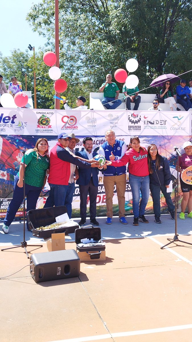 AliadosPuebla's tweet photo. 👏🏼Porque el deporte de los trabajadores es parte de la salud tanto mental como física los 54 juegos nacionales INDET buscan la armonía en la sociedad y en las familias de millones de trabajadores @CTMPuebla dijo @leobardosoto 
#AliadosPuebla https://t.co/kz0jzmfLT0