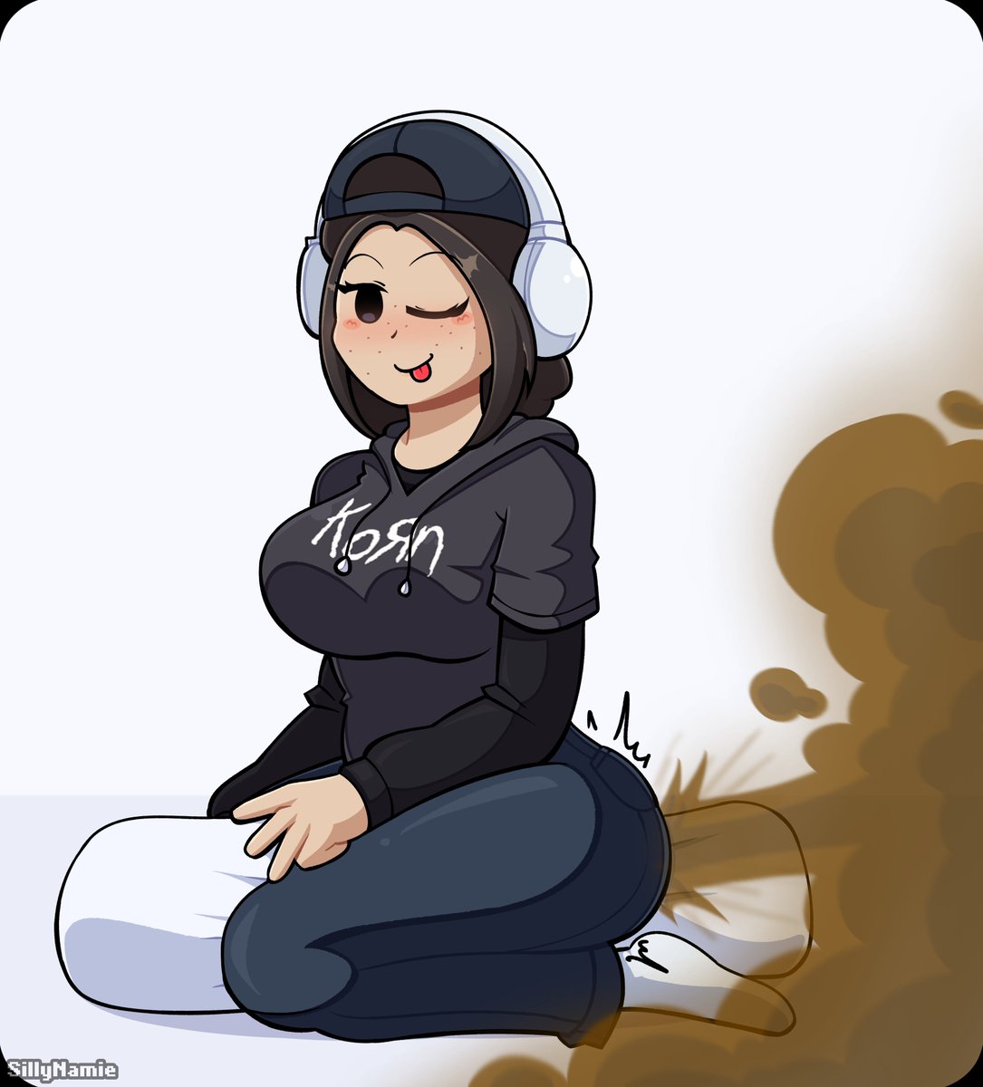 SillyNamie's tweet photo. [CW: Farts]

How many of you are into farting on pillows or such? Just curious :P

I'm more into toilet farts but alternatives can be great.

(Art trade with @SPex_rblx) https://t.co/5jZEO2zNtO