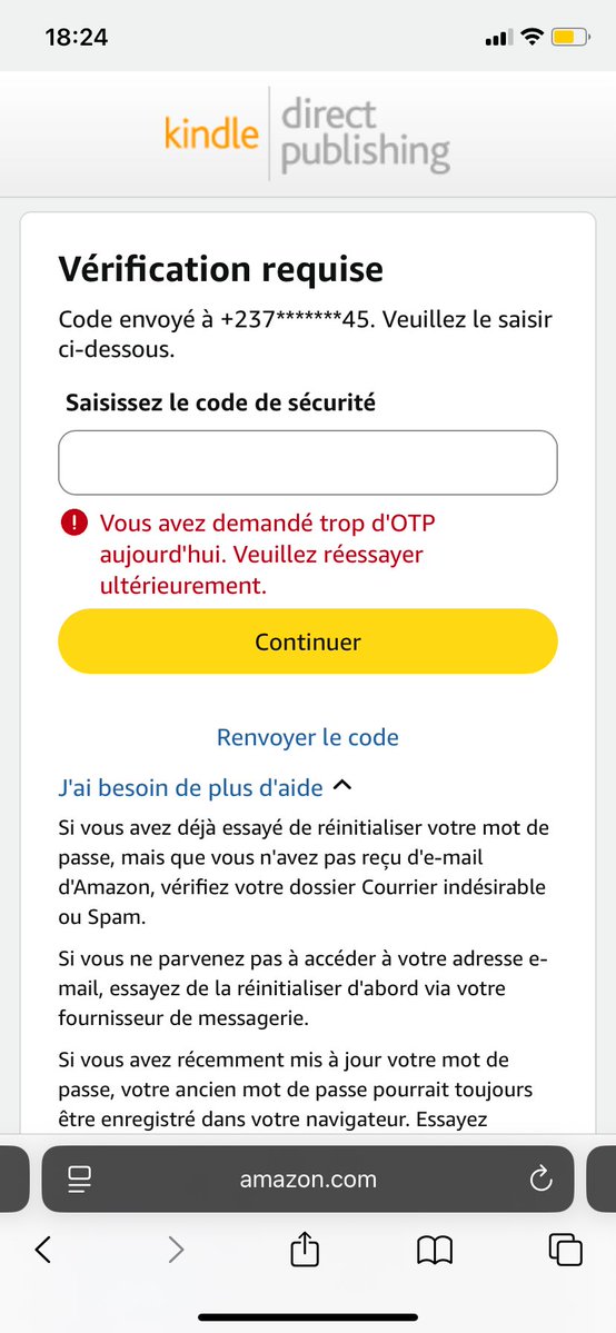 justnwill1's tweet photo. @AmazonHelp @amazon @AmazonHelp i’ve tried it And Its sending me back to login process .. please. I’ll like to know how can I send my ID card or Passeport to sort it out?? An email or phone number to call 📞 please it’s been 3 years and there’s money on that account https://t.co/NQmezOcirD