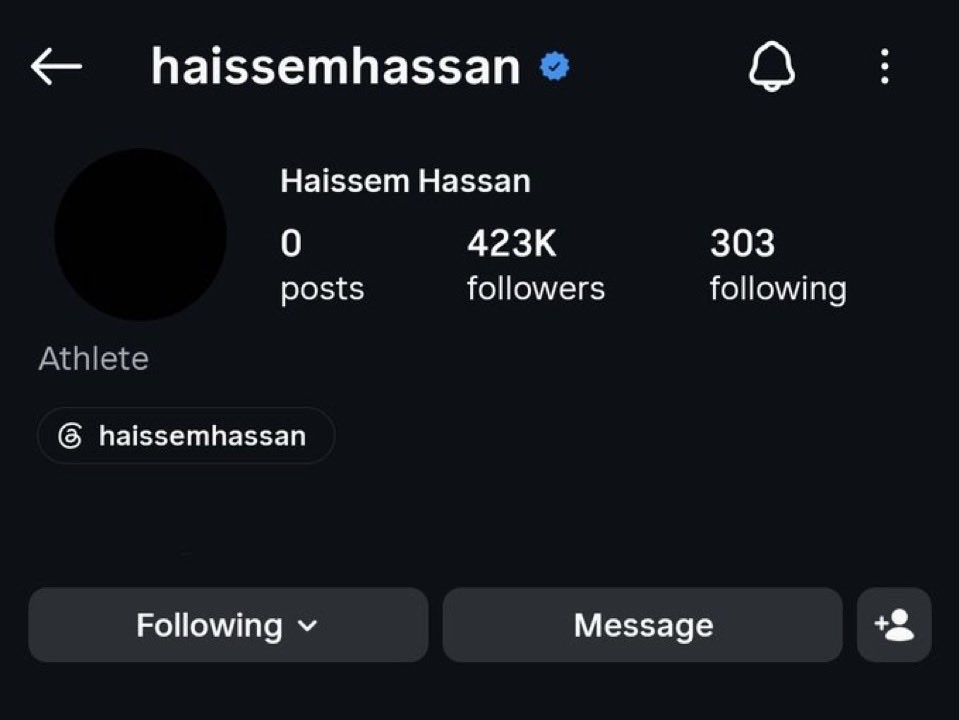 onzemasr's tweet photo. Haïssem Hassan a supprimé toutes les photos de son Instagram… 📱 

Le joueur du Real Oviedo a disputé 0 minute sur les 3 matchs de poules de l’Égypte. ❌🇪🇬 

#FIFAWorldCup https://t.co/SYf7kvemCp