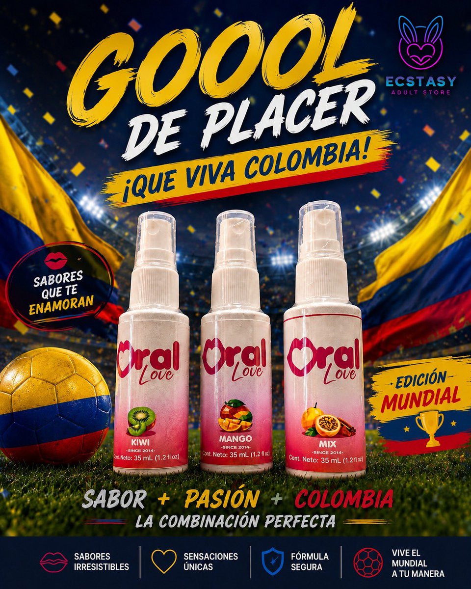 SexshopEcstasy's tweet photo. Sabores que enamoran 🔥😜
Que esperar para disfrutar de los partidos con placer? 🔥
Contra entrega Barranquilla/ Soledad📍
Síguenos en insta y haz tu pedido🫶🏻

https://t.co/Iw8TGxKHvF

#gargantaprofunda #lubricanteíntimo #barranquilla #soledad https://t.co/RRG1fbp53K