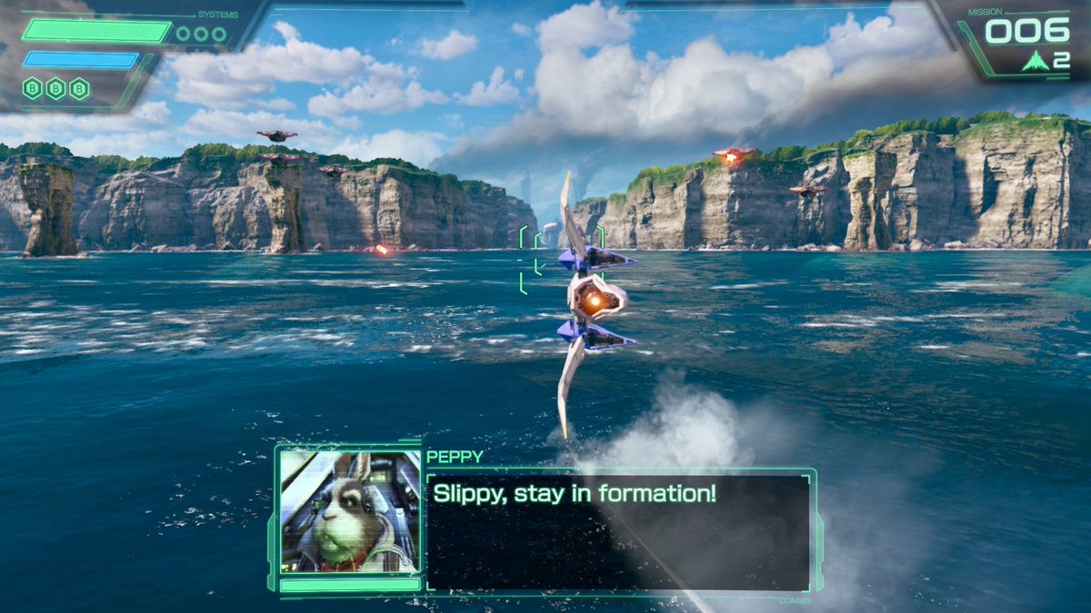 lastchalice's tweet photo. Star Fox isn’t getting enough praise.

- Revitalizes the franchise
- Reimagines Star Fox 64
- Surpasses Star Fox 64
- Gives it AAA polish &amp; presentation
- $50 at launch

I’m astonished. This is a Capcom Resident Evil level treatment for a remake. It’s all here &amp; better than ever. https://t.co/BXw0NOjbqs