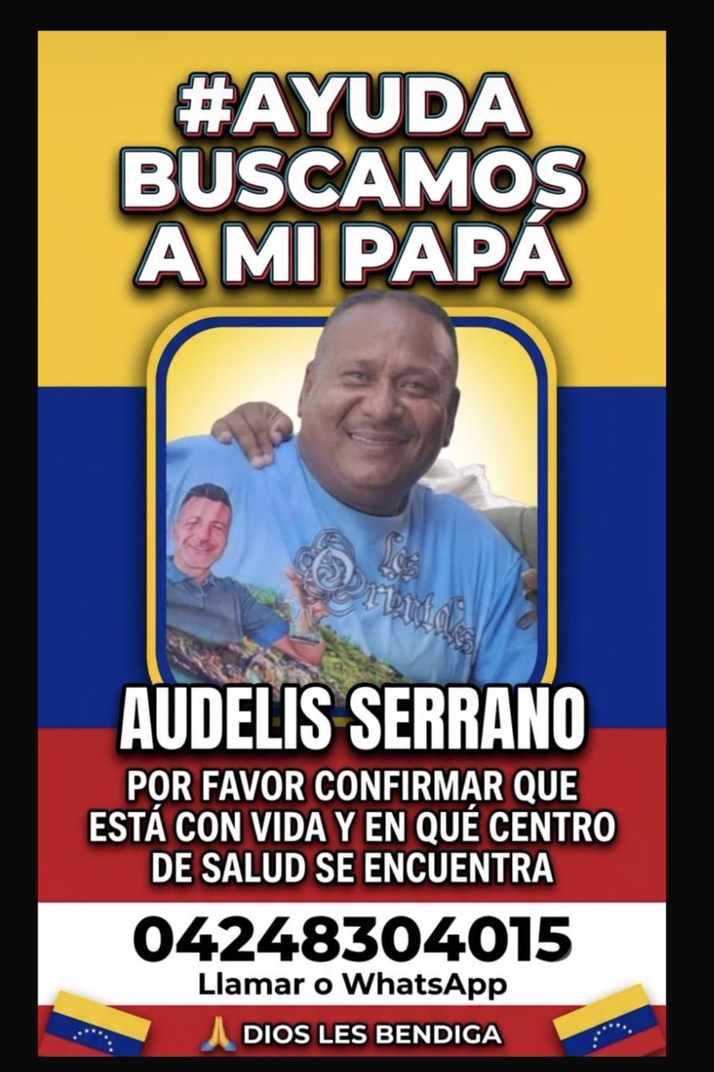 Valentina010802's tweet photo. @InformaCosmos @hecmipulgar Hola, es el papá de un amigo, por favor compartir y si tienen información ayudar con la comunicación hacia ellos, por favor 🙏🏻🙏🏻🤍 https://t.co/uIB3l58opt