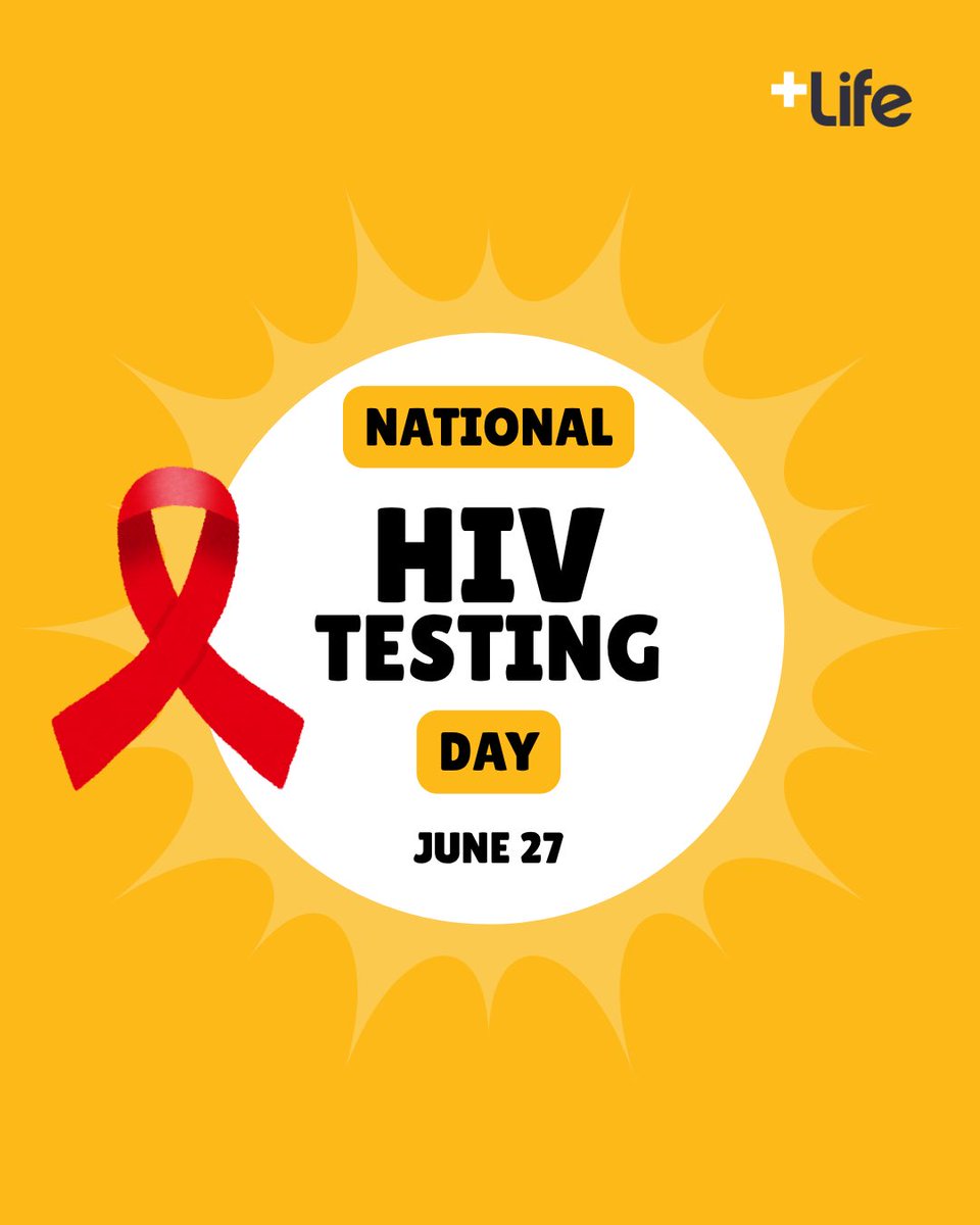 pluslifemedia's tweet photo. Knowing your status is one of the most powerful things you can do for yourself and your community. 💪

Getting tested isn't scary. It's self-care. It's love. It's how we end HIV together.

#PlusLife #HIV #EndHIVStigma #NationalHIVTestingDay #KnowYourStatus https://t.co/pAeVj3qx2V