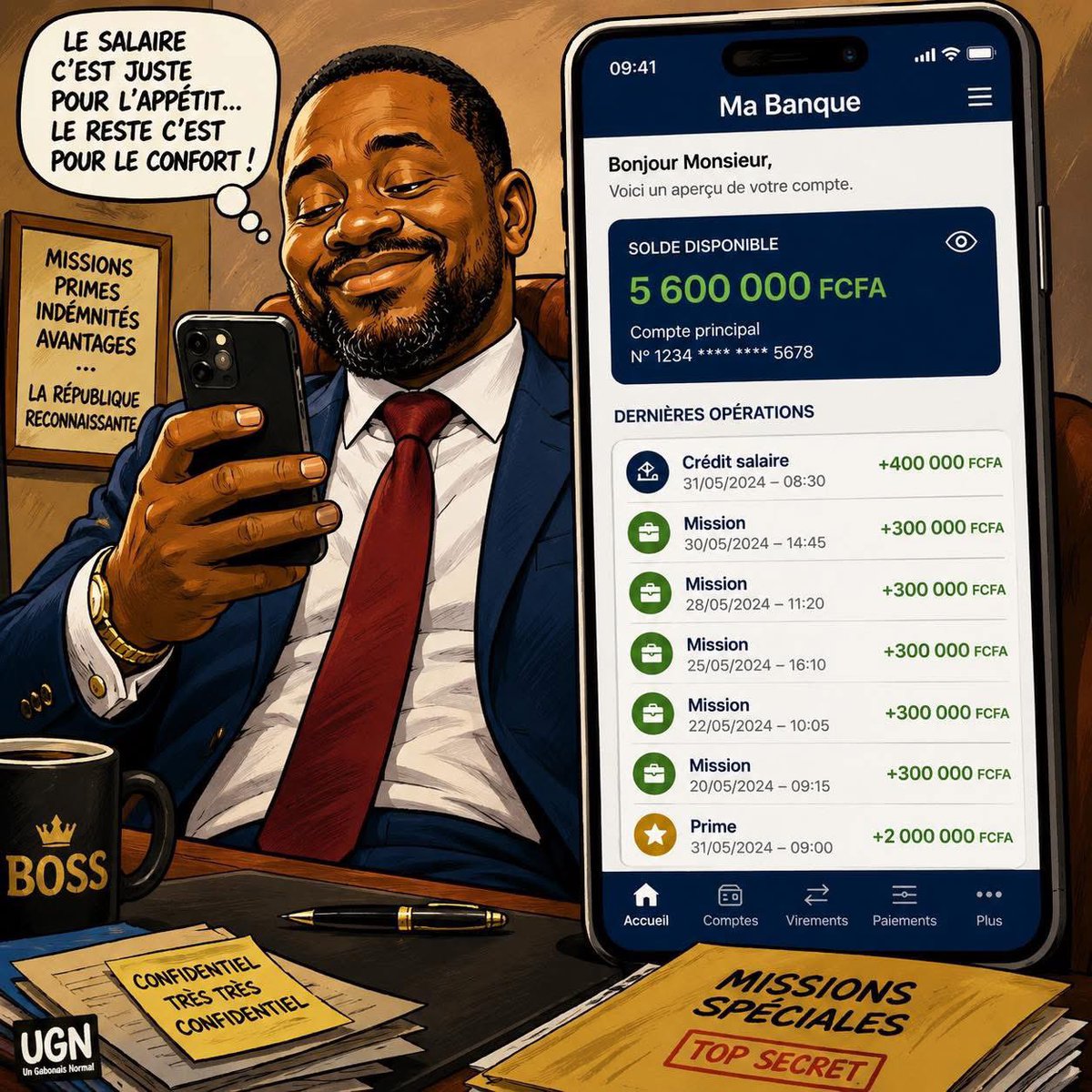 gabonaisnormal's tweet photo. 🚨 Car, en réalité, un salaire est fixe, connu et versé une fois par mois. Les grilles de rémunération des hauts responsables sont relativement connues. 

https://t.co/1yYHgiXGIs https://t.co/ZwKEwUfYMY