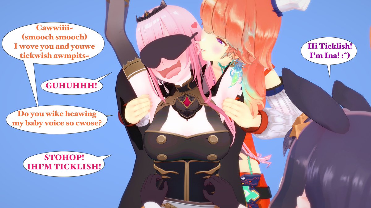 Tacito_boy's tweet photo. We end it with some gang tickling. Who else but with all her genmates ;D https://t.co/4qqUQZX2Ci