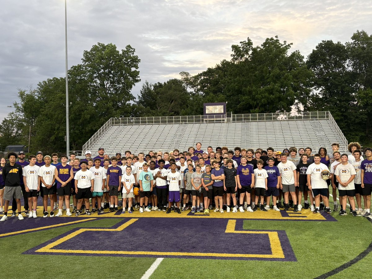 MaumeePantherFB's tweet photo. Our 4th Annual Friday Night Lights Camp was another huge success!

The energy was outstanding from start to finish, and our campers competed with great effort, toughness, and enthusiasm under the lights at the Kaz. Nights like these continue to build the culture and standard we’re striving for throughout our program.

Congratulations to our camp award winners:
🏆 Big Man of the Camp: Brody Garrett 
⚡ Fastest Man of the Camp: Chad Hall

Both athletes earned a game-worn Maumee helmet along with four tickets to a @BG_Football game this fall. Well deserved!

A big thank you to all of our coaches, players, families, and everyone who helped make this event another great one. We can’t wait to do it again next summer.

#WIN #EARNIT