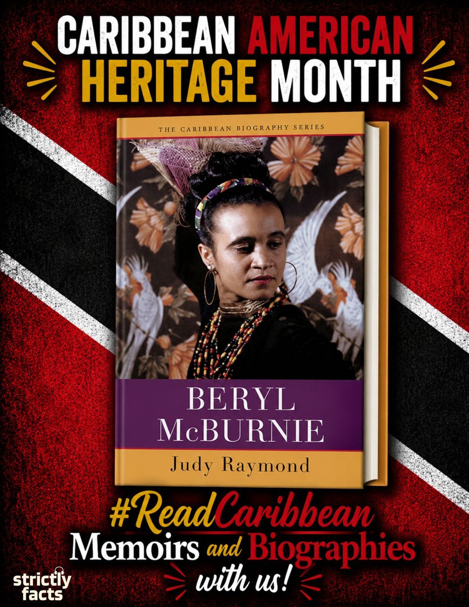 strictlyfactspd's tweet photo. Day 27 #StrictlyFactsReadsCAHM2026: "Beryl McBurnie" by Judy Raymond chronicles cultural activist and founder of the Little Carib Theatre McBurnie & her journet to place Caribbean creativity, dance & identity at the center of public life. #ReadCaribbean #CAHM #CaribbeanDance ππΉπΉ https://t.co/2VQqxsZaYM