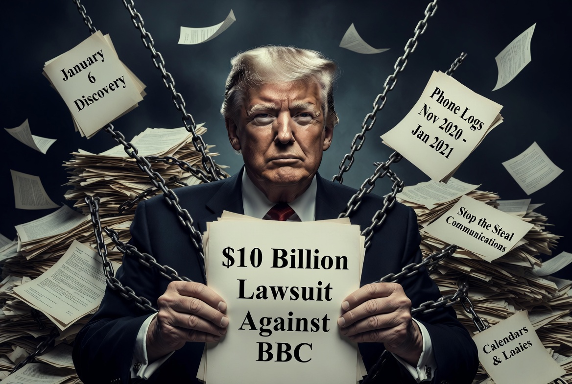maddenifico's tweet photo. Trump's Latest Self-Own Is So Stupid It Should Be Studied in Clown Colleges

Remember when I warned y'all that DISCOVERY was the one thing Trump feared most from Jack Smith? Well, the orange imbecile just handed the keys to the kingdom to the BBC like the blithering moron he is.

In an act of pure, unfiltered hubris, Trump filed a $10 billion defamation lawsuit against the British Broadcasting Corporation over how they edited his January 6 speech. Now, the BBC has responded by dropping a nuclear discovery bomb in Florida court, demanding Trump hand over his telephone logs, calendars, schedules, diaries, and communications with everyone involved in planning the "Stop the Steal" rally and the events of January 6.

That's right — from November 3, 2020, through January 20, 2021. The exact 'coup plot' period that could bury him.

The BBC isn't playing games. They want everything. Who he talked to. When he talked to them. What was said about the rally, the speech, and the riot that followed. This is the legal equivalent of forcing Trump to open every closet, every safe, and every burner phone from the coup attempt era.

Trump's incompetent lawyers are crying foul, whining that the BBC is trying to "put the president on trial for the riot." No shit, Sherlock. That's what happens when you sue a major news outlet over January 6 coverage — they get to dig into the very evidence that could prove you incited an insurrection.

This is peak Trump: a man so thin-skinned and vengeful that he sues the BBC for $10 billion and accidentally sets himself up for the most devastating document dump of his life. The same guy who dodged accountability for years just voluntarily walked into a legal meat grinder because his ego couldn't handle a news report.

This isn't just a lawsuit. It's self-sabotage on a historic scale — the kind of boneheaded, narcissistic move that could finally expose the full scope of what happened on January 6.

Trump didn't just shoot himself in the foot. He loaded the shotgun, aimed it at his own head, and pulled the trigger while screaming about how unfairly treated he is.

Pathetic. Predictable. And long overdue. The discovery process is coming, Donald. Try not to shit your diaper when it does.
