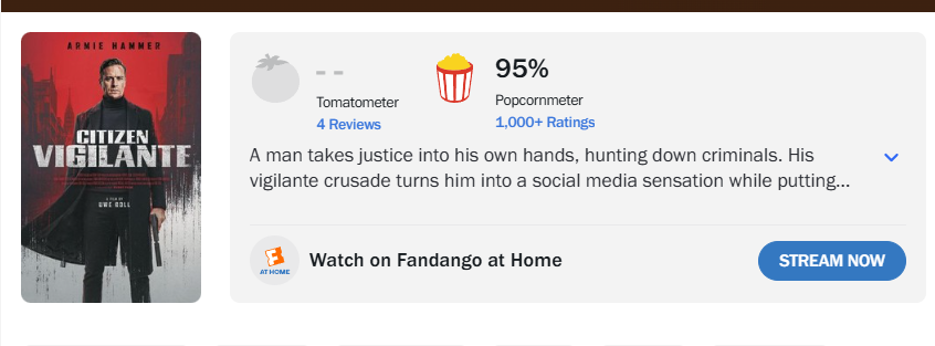 Michael_Mayn's tweet photo. @libsoftiktok All of the rotten tomato reviews by critics vs audience score. https://t.co/cDAw1JirKJ