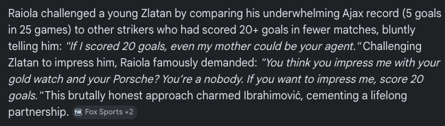 jfarlan's tweet photo. @anifurready Angka 20 source dari mana? Just arbitrary numbers, tapi bukan angka yang sepenuhnya salah. Here's the story on Ibra and Mino Raiola . https://t.co/OHGM1IpsY2