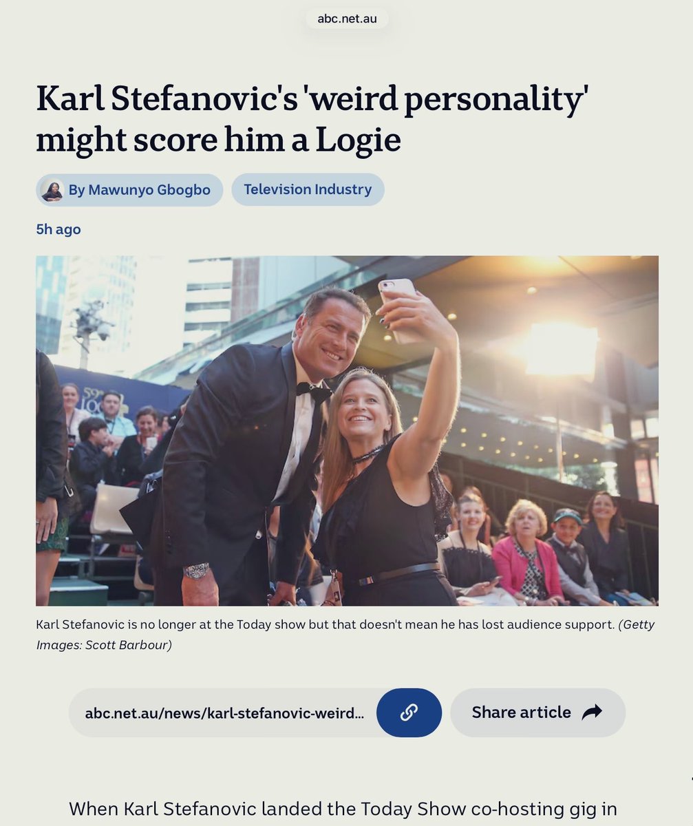 KieraGorden's tweet photo. The #Logies doesn’t have a “Biggest RWNJ Fuckwit” category. Perhaps they should? https://t.co/l2V0Sb4zcf