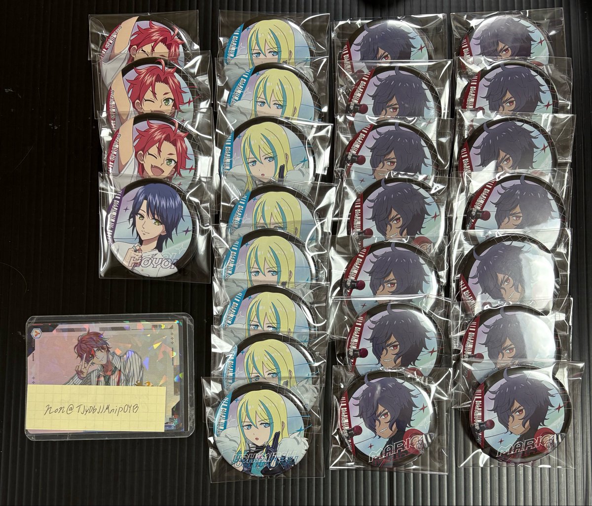 TJyDbJJMnipOYB's tweet photo. 【交換・譲渡】KING OF PRISM　キンプリ　キンツア スパライ 缶バッジ

譲　⭐︎アサヒ 3 コヨイ 1  ウシミツ 8
　　マリオ 14
求　同異種ショウゴ 定価

本日現地手渡し>郵送
⭐︎以外抱き合わせ、2:1の比率違い可能です
⭐︎は交換のみ
お気軽にお声掛けください🙇‍♀️ https://t.co/KdQosAq9EI