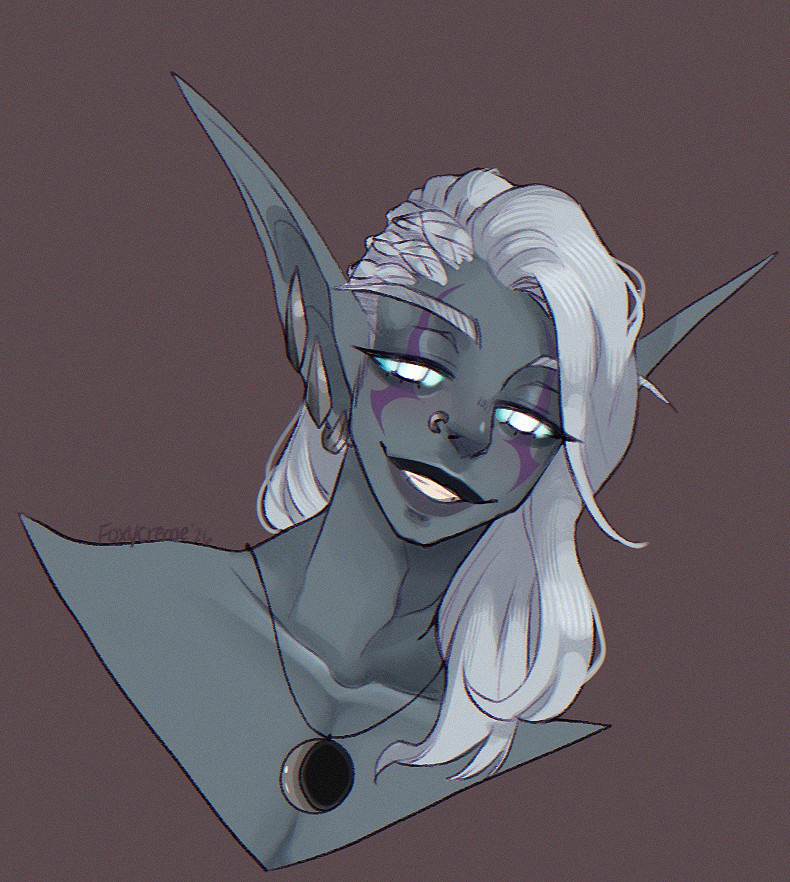 Foxycreme's tweet photo. So happyto have been able to draw this character! Love his design Super proud of this piece!   

《•Likes, comments and RTs are all loved!❤•》

If interested you can get your own done jsut check profile! 
#digtalart #artist #wowoc #worldofwarcraft #nightelf #midnight https://t.co/62eAP11p9y