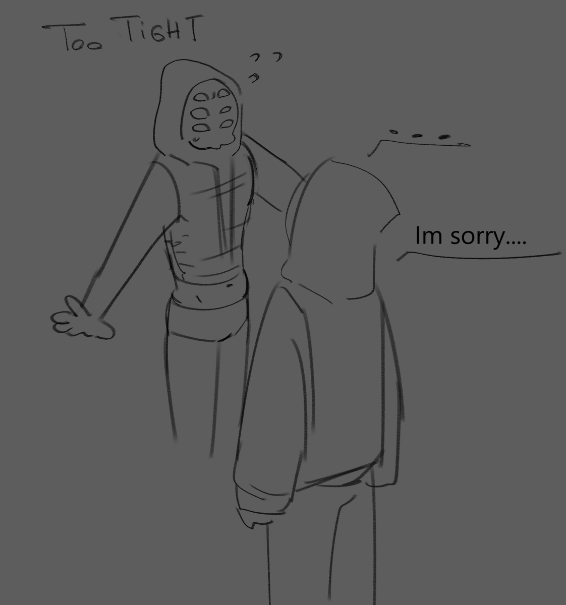 Stefanartist's tweet photo. #Sleeptokenart 
sillies because Chan wanted to see sleeveless hoodie ii https://t.co/xR7ULE3AE1