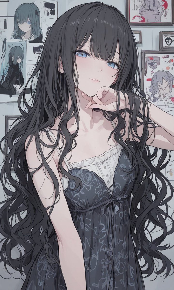 kawaiiaiflower's tweet photo. 寝起きの黒髪ちゃん https://t.co/Q1GtlV7hQI