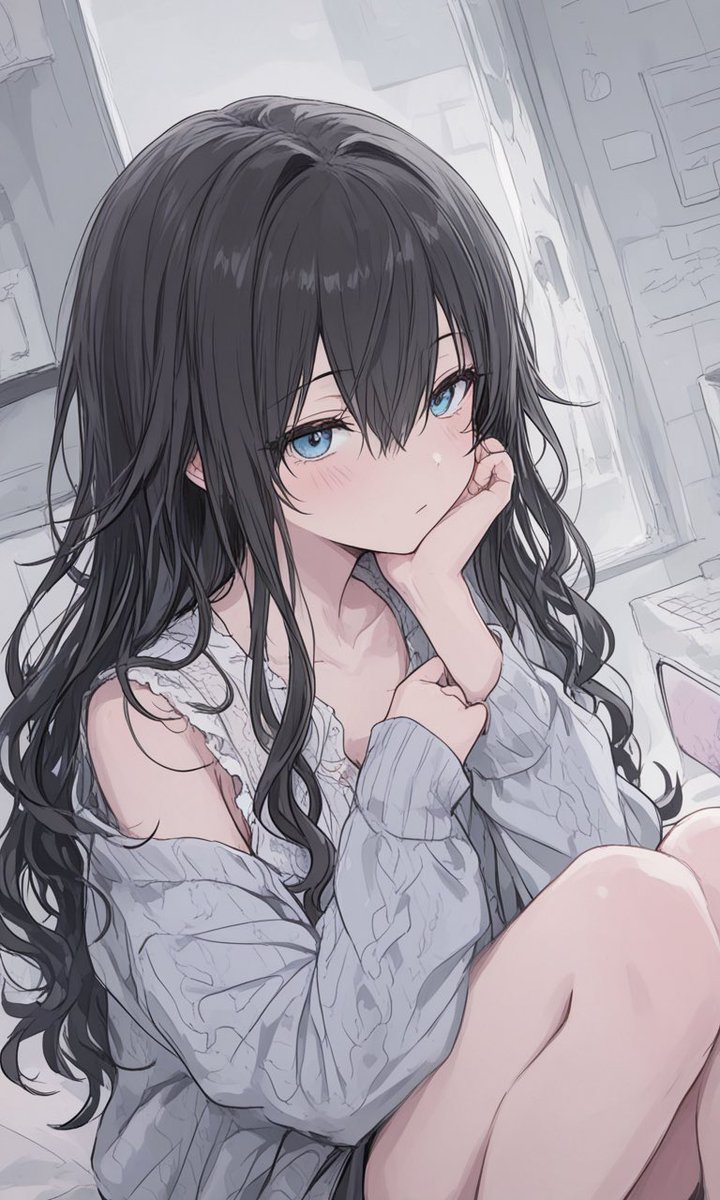 kawaiiaiflower's tweet photo. 寝起きの黒髪ちゃん https://t.co/Q1GtlV7hQI