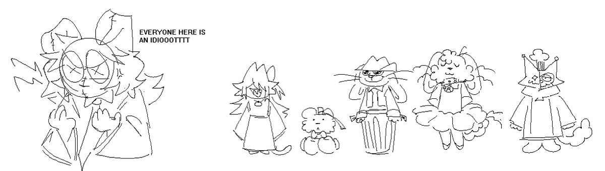 FazieFunbear's tweet photo. Genuinely fantastic stuff, what greatly elevated it was me, alongside @RAD1OSILENC3D, @artdstuf, @RabbitTrapPrtcl, @RustyReddo, and @etQuerido (spiritually) were all there to voice over the dialogue, which each 1 person voicing a flower (I was also Flowery), it was a great time! https://t.co/1XkknFKlBo