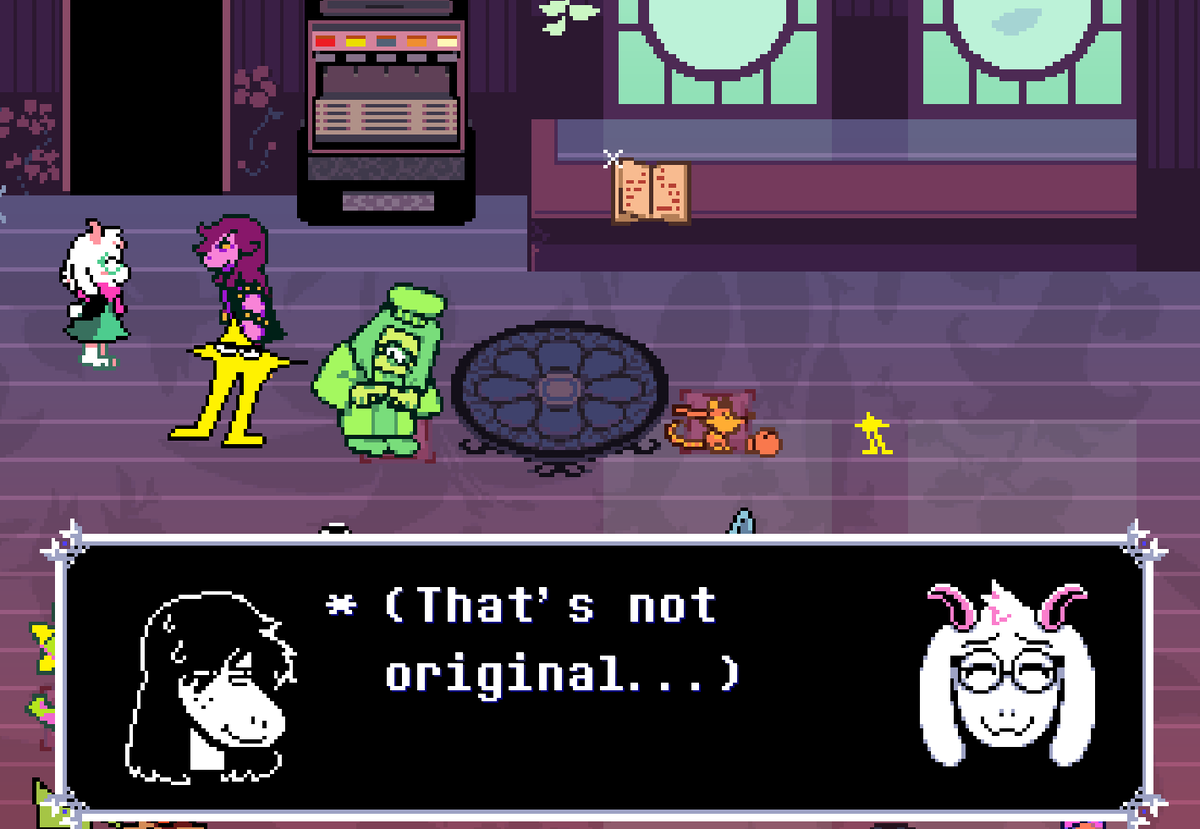 Hikilostmarbles's tweet photo. FAKE ASS SCREENSHOT #deltarune https://t.co/hBKedqnEUi