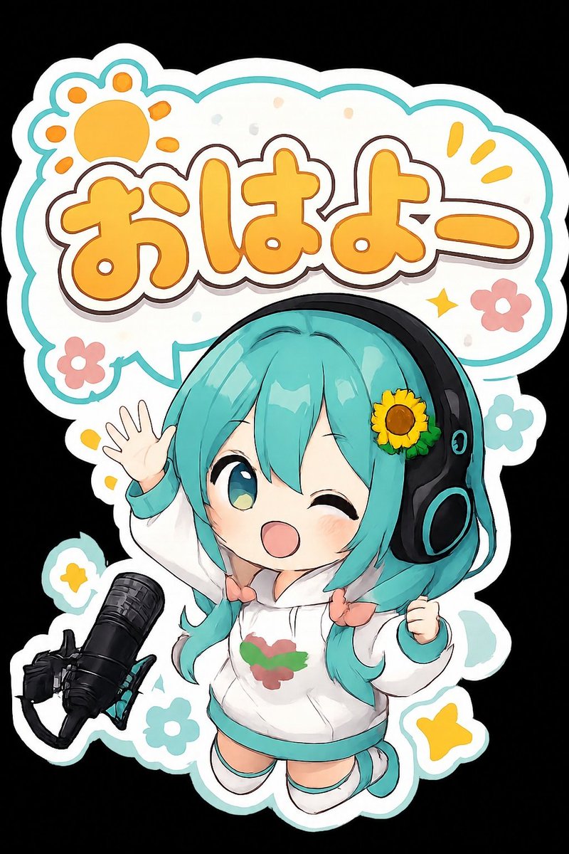 Chibi Morning Greeting Sticker