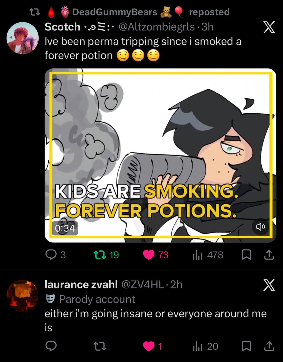 Nunya6967's tweet photo. Bro isn’t on the forever potion 😹🫵🏻🧪 https://t.co/HPo5ehY4jI