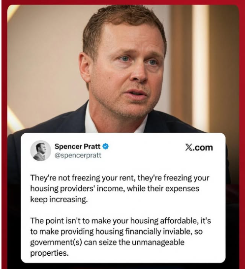 RYboating's tweet photo. The communist in NYC wants to do property grabs so the gov't can control housing. 😉

Whenever the gov't takes over something, it all goes to hell. 

You voted for this, NYC! 

Straight up communism! https://t.co/XZNzkHzbO2