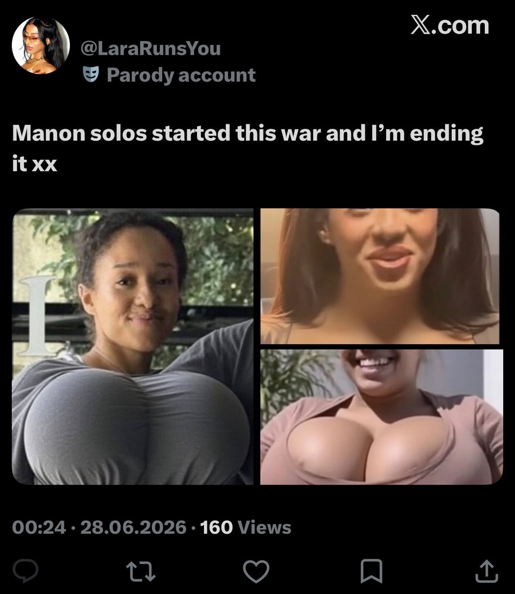 sodanichild's tweet photo. ATTENTION‼️

PLEASE REPORT @LaraRunsYou 

They are making deep fakes of Manon
and other disgusting stuff.

DO NOT INTERACT WITH THIS ACC (Especially Minors)

REPORT AND SPREAD AWARNESS!! https://t.co/uWTUOmhZSK