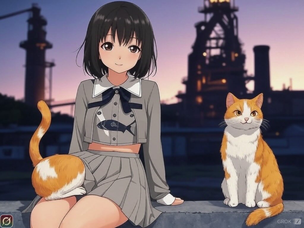 空にゃんページ おはようにゃんにゃん 24年12月中旬、画像生成を始めたGrok2時代の初期