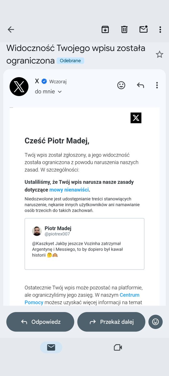 piotrex007's tweet photo. @Kaszkyet No właśnie w szoku byłem, jak dostałem maila 🫪😂 https://t.co/b0E3M8cUyl
