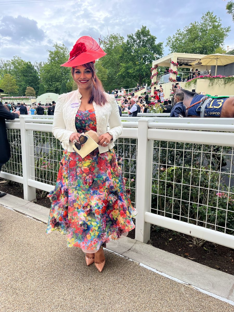 Danielledeniese's tweet photo. A incredible privilege to attend Royal Ascot as guests of the Royal family and to be invited to be part of the Royal Procession from Windsor Castle entering by carriage into Royal Ascot with Their Majesties The King and Queen for Day One of the 2026 races.

Loved my John Boyd hat! 
 
@Ascot 
@MarchesaFashion 
@LouboutinWorld 
@vancleefarpels