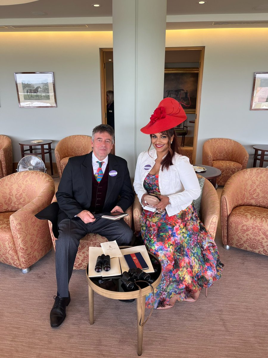 Danielledeniese's tweet photo. A incredible privilege to attend Royal Ascot as guests of the Royal family and to be invited to be part of the Royal Procession from Windsor Castle entering by carriage into Royal Ascot with Their Majesties The King and Queen for Day One of the 2026 races.

Loved my John Boyd hat! 
 
@Ascot 
@MarchesaFashion 
@LouboutinWorld 
@vancleefarpels