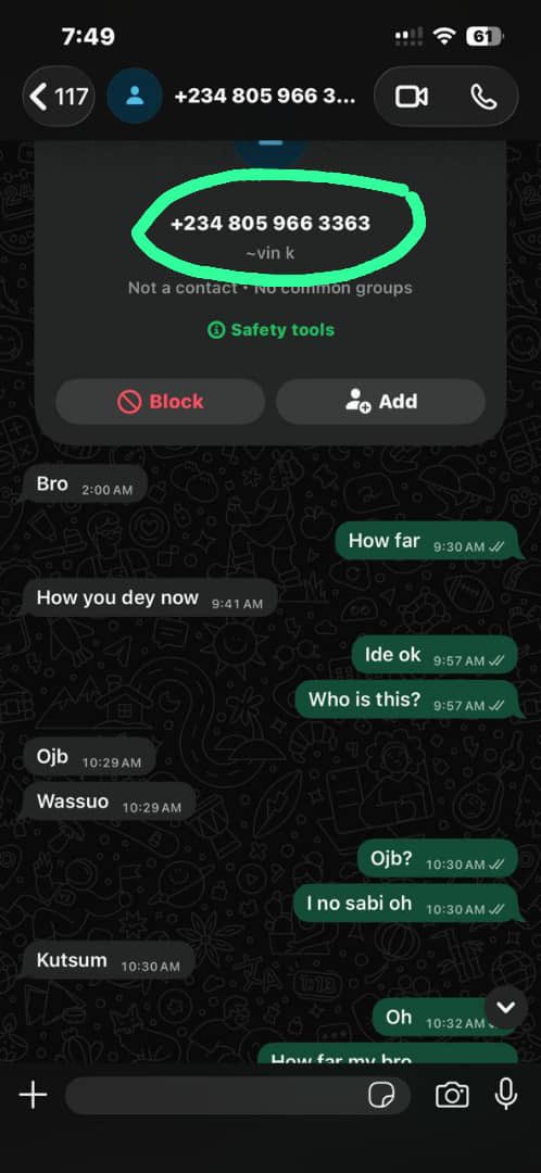 fvck_OJB's tweet photo. Someone is using my identity to scam people..make we sha no catch am. https://t.co/vzfTfmy7Eg
