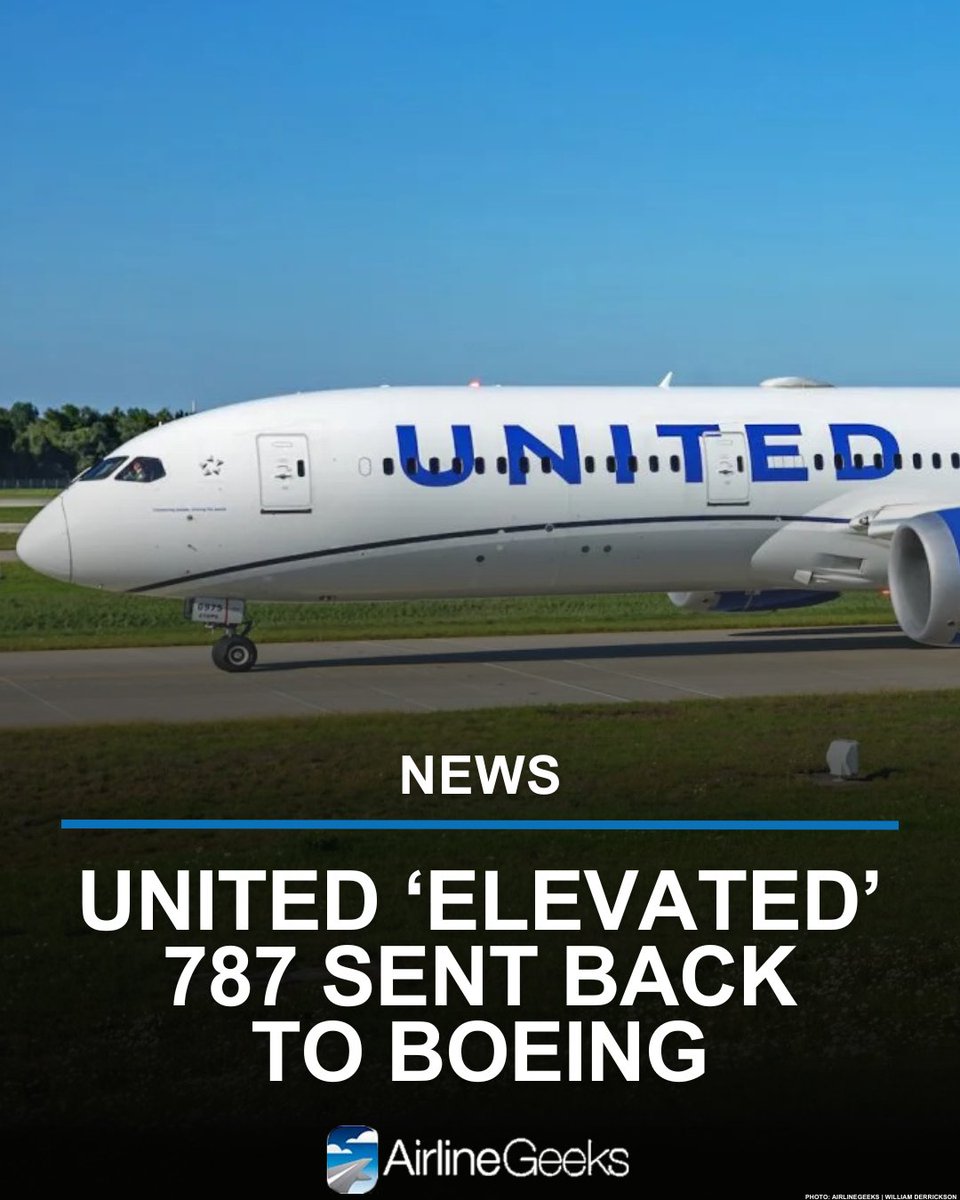 One of @united's new, redesigned @Boeing 787-9 Dreamliners has