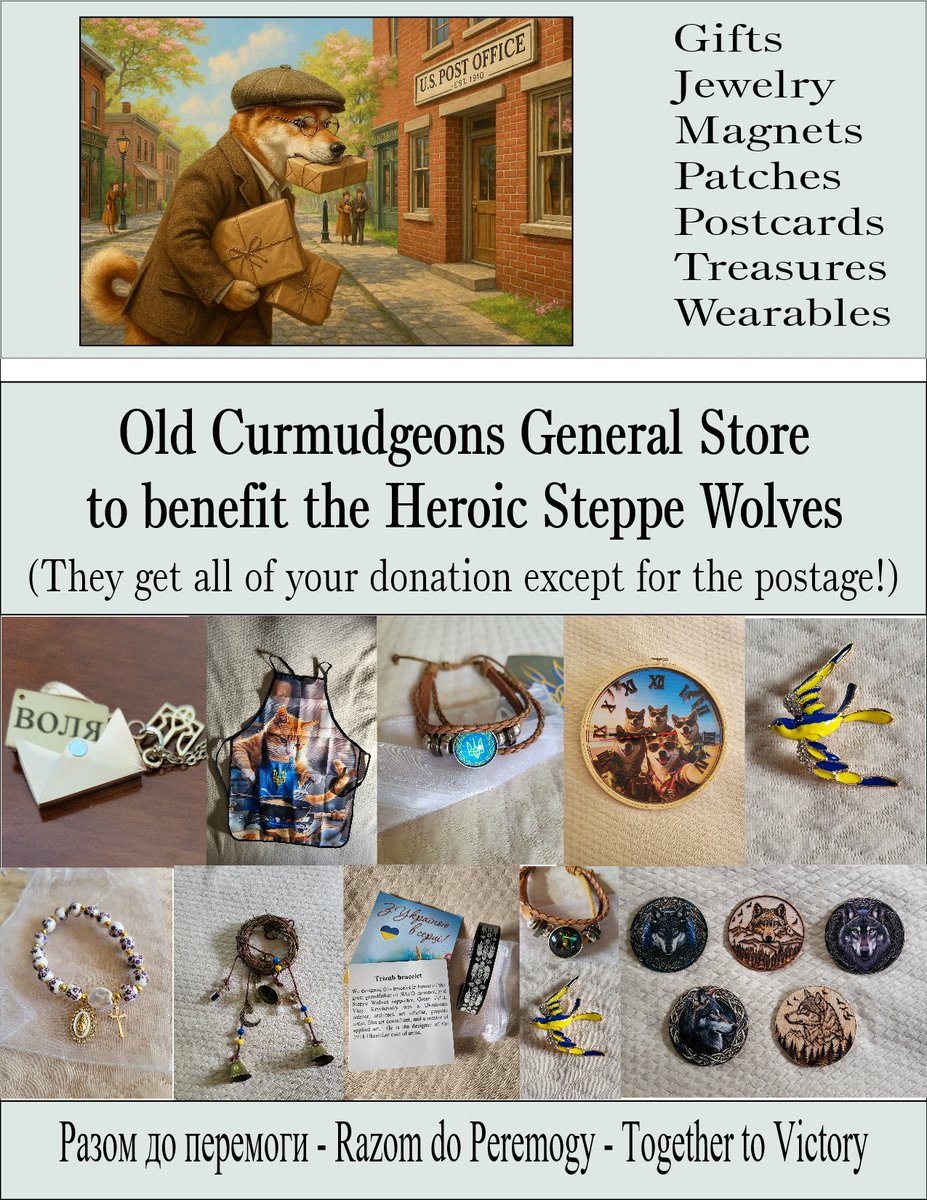 NafoOld's tweet photo. Here's the link to current Old Curmudgeons General Store catalog that benefits the heroic Steppe Wolves

https://t.co/MfiQ0KgWyP https://t.co/lYQWTqCqE9