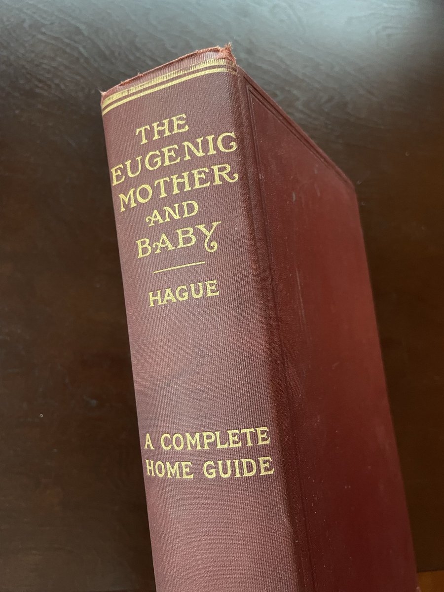 stag________'s tweet photo. For your consideration: “Eugenic Mother and Baby” by Hague, 1913. To my knowledge there are no physical copies available and no pdf exists online. It sounds transgressive and esoteric today but at the time it was a benign pop sci book. https://t.co/gI5gUg7CnA