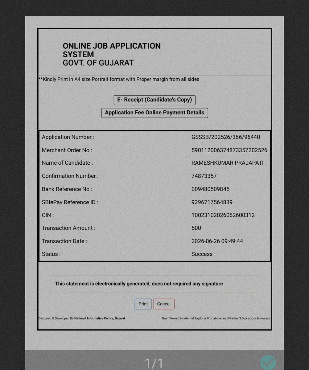 TheRP2101's tweet photo. Mr. RAMESHKUMAR PRAJAPATI, Your Application: GSSSB/202526/366/96440 is Confirmed With No: 74873357.
Sub Account Auditor Class 3
Use this https://t.co/M2foAdIVgP in Future Reference - GSSSB- OJAS https://t.co/jvRmwicTiS