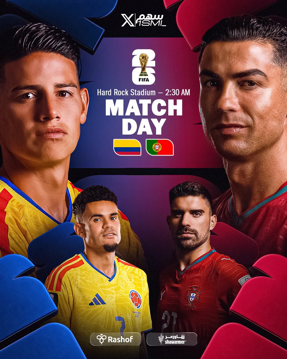 1SMi_'s tweet photo. 🚨🚨🚨🚨🚨🚨🚨🚨🚨🚨🚨🚨🚨🚨🚨🚨🚨

يـوم المبـاراة .. يوم القمّة .. ليلة حاسمة للصـدارة اليـوم!!!

🇵🇹 البـرتـغـال x كـولومـبيـا 🇨🇴

🏆 كاس العالـم — الجولة (3)

⏰ 2:30 صباحًا بتوقيت مكـة

🏟️ ملعب ميـامـي

🎙️ علي الكعبي

— من سيحسم صدارة المجموعة 😨😨🔥🔥🔥؟؟؟ https://t.co/y5WN5s0sV5
