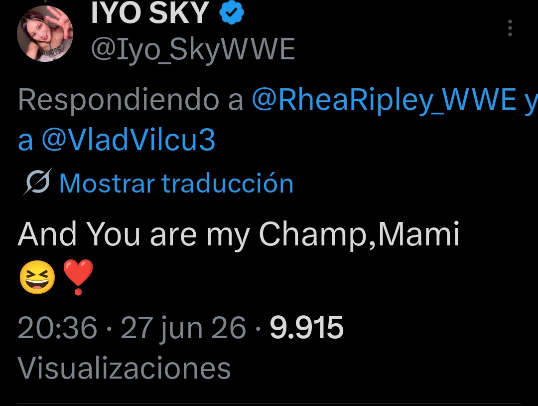 neo9holic7's tweet photo. I have to listened from everybody that Iyo would go after Rhea if she wins the Queen of the Ring and not only you are all wrong but we have our Rhiyo crumbs after a while thanks to it 😊❤️

Rhea our champ!!!! Iyo 🔜 our champ!!!
We are having Rhiyo double world champs soon!!!! https://t.co/HwjZmJjOUr