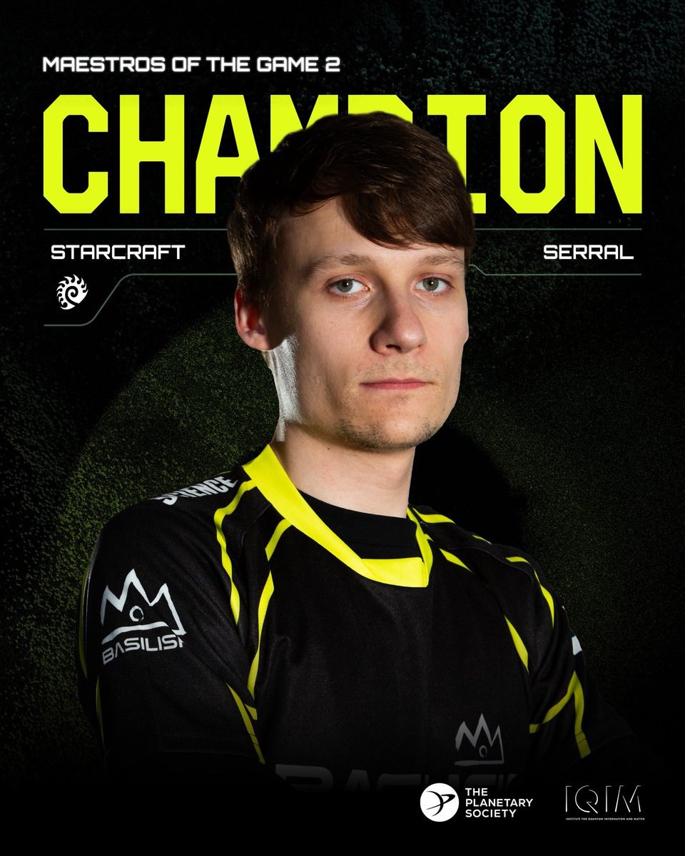 BASILISK_gg's tweet photo. Victoire Scientifique!

Congratulations, @Serral_SC2, on becoming the Maestros of the Game 2 Champion! https://t.co/hkSCnPFpqG