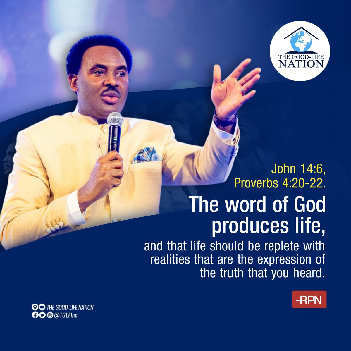 BChris_Nathan's tweet photo. John 14:6; Proverbs 4:20-22
The word of God produces life, and that life should be replete with realities that are the expression of the truth that you heard. -RPN 

#RPN
#APeopleCome https://t.co/ylorZZwMVO