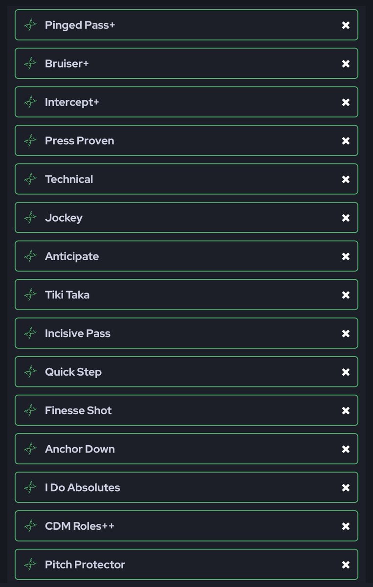 kevxjp's tweet photo. @EmiMN_98 @JuniorSintress Luego de pitch protector tendrías que conseguir una evo que te permita ponerle el 4to playstyle +
En SBC hay uno.
Si tienes a Joelinton FB sin evolucionar, le puedes agregar un ps base más antes de empezar la cadena, yo no pude porque ya lo tenía evolucionado https://t.co/XHXBZ2iPWo