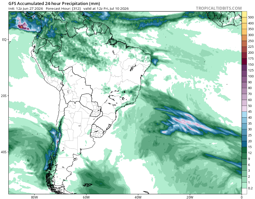 hombredeltiempo's tweet photo. #Lluvias #Chile central en julio.
Esta mañana el modelo Europeo con IA muestra un evento moderado de precipitación hacia el centro de Chile para el próximo fin de semana. El modelo GFS lo tiene fuera de la costa.
Sin embargo antes de la llegada del subsiguiente fin de semana, ambos modelos tienen precipitación en el centro de Chile.