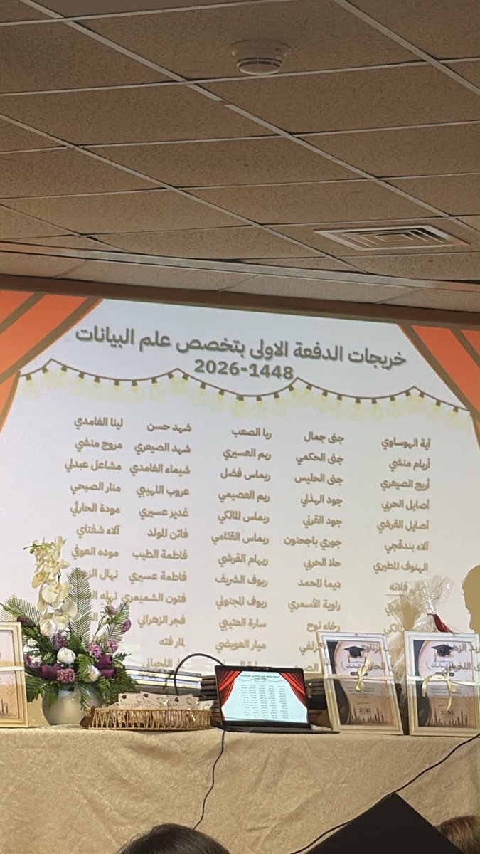 Resa568's tweet photo. كل الشكر لقسم علم البيانات وللدكاترة الأفاضل على دعمهم واهتمامهم واحتفائهم بنا في حفل التخرج. نفخر بانتمائنا لهذا القسم الذي كان خير بيئة للتعلم والعطاء. شكرًا لكم على كل ما قدمتموه، ونسأل الله أن يجزيكم خير الجزاء. 🤍 @UQU_DataScience https://t.co/ImbrDHVb47