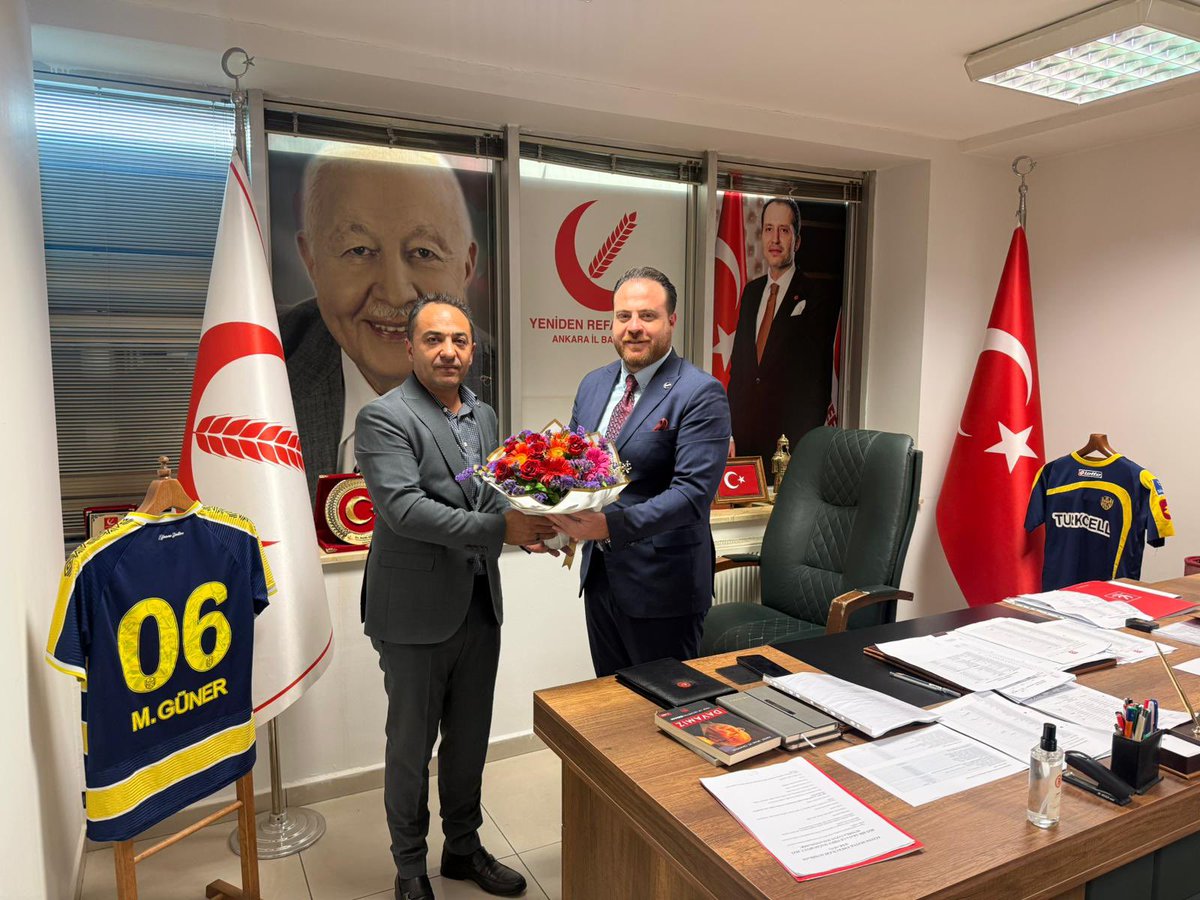 melihguuner's tweet photo. MKYK Üyemiz, Ankara İl Sorumlumuz Ferhat Uysal Başkanımıza ziyaretleri için teşekkür ediyorum. https://t.co/f2BZZ9HmxT