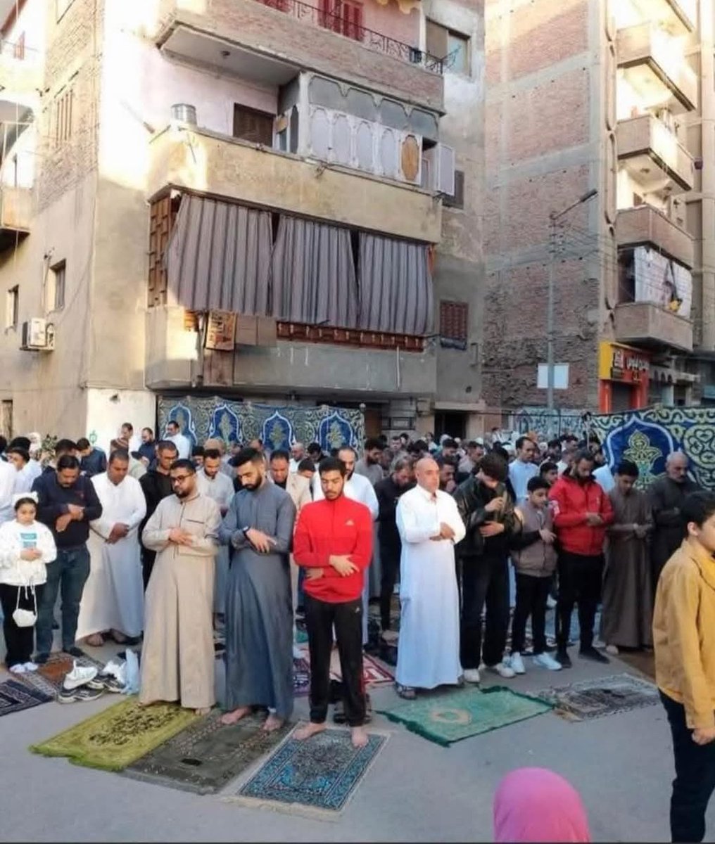 arab11__'s tweet photo. The most widely circulated image of Friday prayer from one of Egypt's governorates https://t.co/aQCeesCoqt
