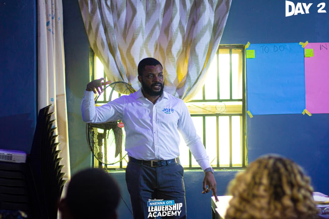 jcin_ssse's tweet photo. "Leadership isn't about being seen. It's about creating impact that outlives you."

A powerful reminder from our EVP JCIN South-South/South-East, JCIN AMB. Uti Inyang, at the Professor Nnenna Oti Leadership Academy organized by JCIN FUTO. https://t.co/kr5cMtHCM3